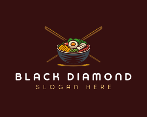 Bibimbap Food Bowl logo design