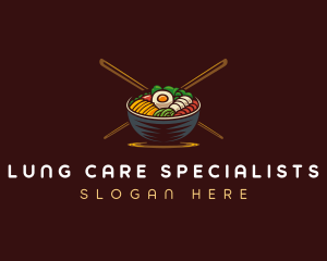 Bibimbap Food Bowl logo design