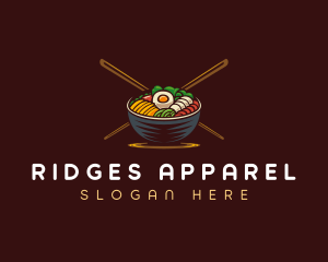 Bibimbap Food Bowl logo design