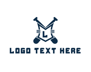 Baseball Equipment - Crest Baseball Sports Club logo design