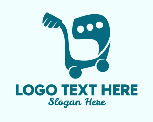 Shopping Cart - Shopping Cart Message logo design