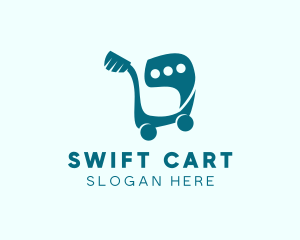 Shopping Cart Message  logo design