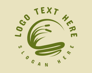 Turf - Grass Lawn Care logo design