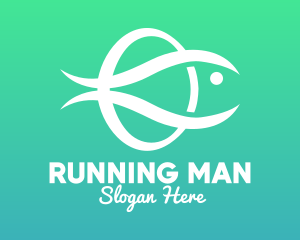 Minimalist Fish Monogram Logo