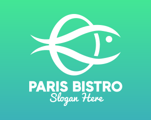 Minimalist Fish Salmon logo design