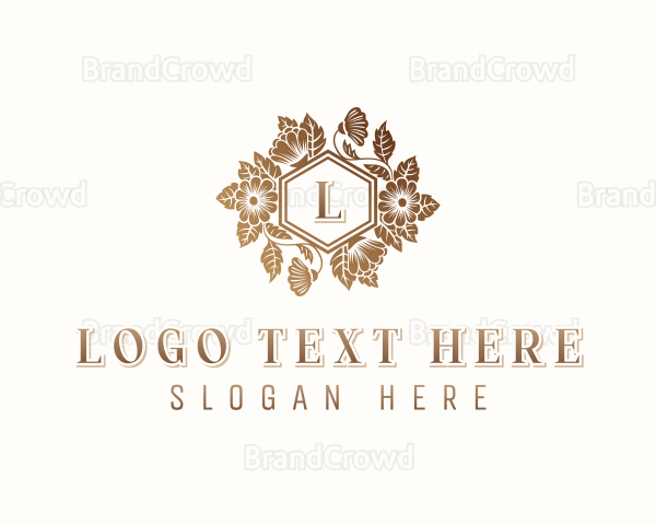 Floral Wedding Event Logo