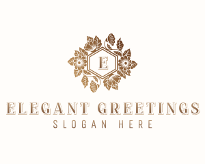 Floral Wedding Event logo design