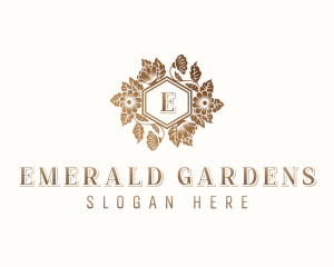 Floral Wedding Event logo design