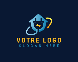 Charging - Electric House Plug logo design