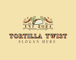 Tortilla - Spicy Taco Restaurant logo design