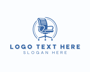 Home Staging - Office Chair Furniture logo design