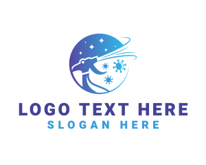 Anti Bacterial Spray logo design