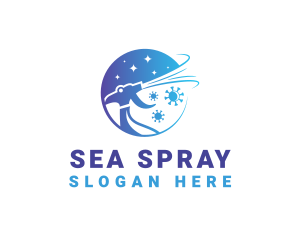 Anti Bacterial Spray logo design