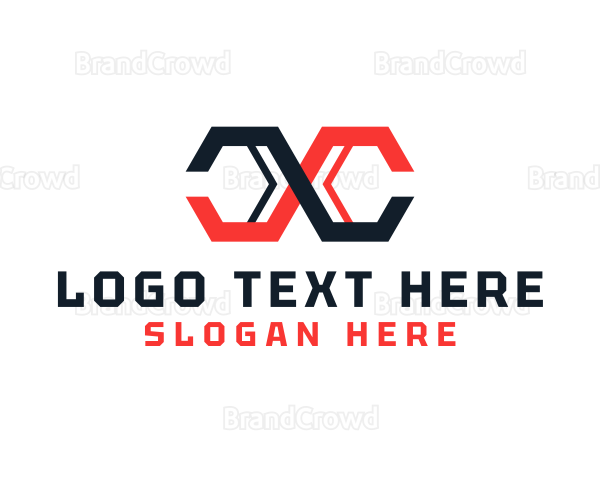 Hexagon Business Brand Letter CC Logo