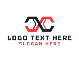 Multimedia - Hexagon Business Brand Letter CC logo design