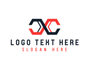 Corporation - Hexagon Business Brand Letter CC logo design