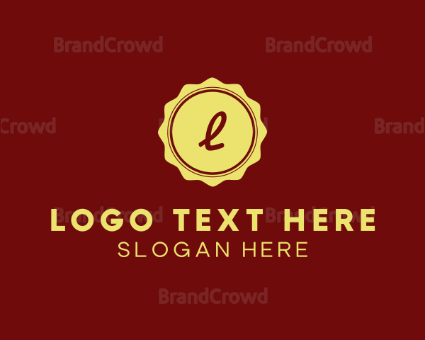 Elegant Stamp Badge Logo