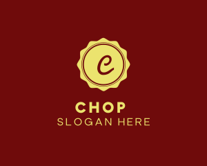 Cafe - Elegant Stamp Badge logo design