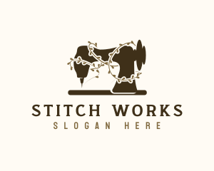 Sewing Tailor Seamstress logo design