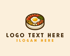 Bibimbap - Korean Food Bibimbap logo design