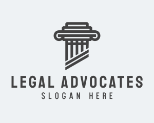 Legal Law Pillar logo design