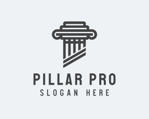 Legal Law Pillar logo design