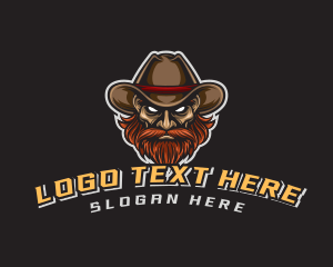 Beard - Western Cowboy Gaming logo design