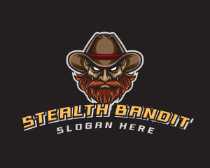 Bandit - Western Cowboy Gaming logo design