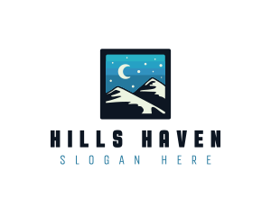 Mountain Night Hike logo design