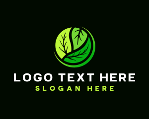 Eco - Leaf Lawn Horticulture logo design