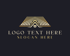 Roofing - Luxury Realty Roof logo design