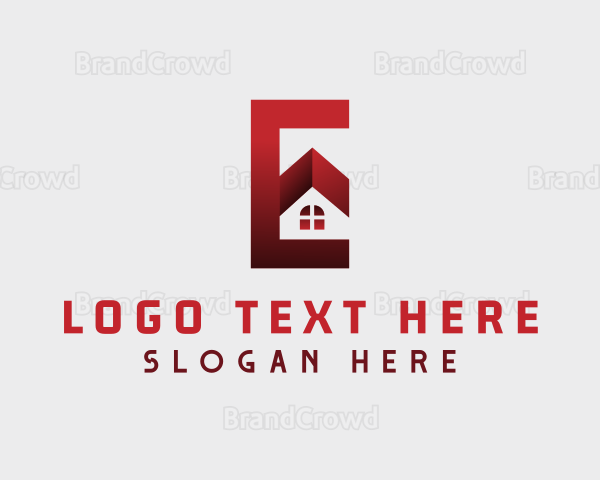 Home Architect Letter E Logo