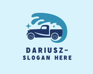 Garage - Pickup Truck Water Splash logo design