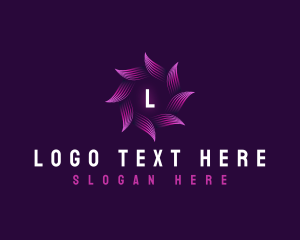 Floral - Digital Ai Propeller logo design