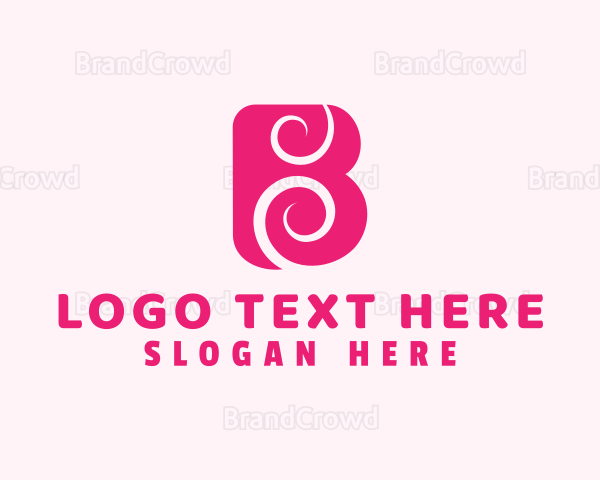 Pink Cosmetics Letter B Logo