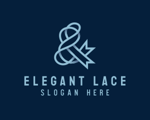 Lace - Elegant Ribbon Ampersand logo design