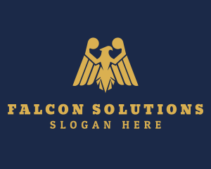 Gold Eagle Aviation logo design