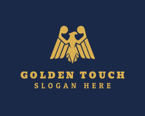 Gold Eagle Aviation logo design