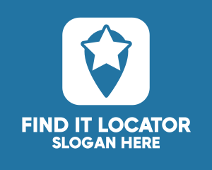 Star Location Pin logo design