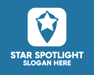 Star Location Pin logo design