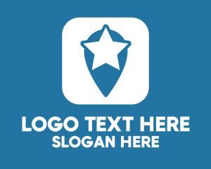 Locator - Star Location Pin logo design
