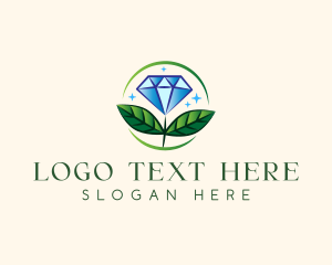 Jewelry Flower Gem logo design