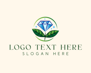 Jewelry Flower Gem Logo