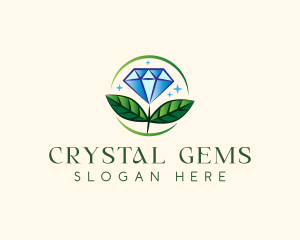 Jewelry Flower Gem logo design