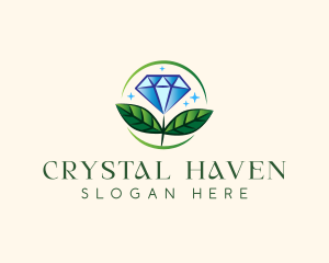 Jewelry Flower Gem logo design