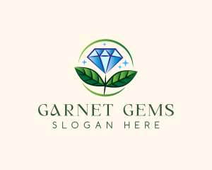 Jewelry Flower Gem logo design