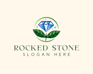 Jewelry Flower Gem logo design