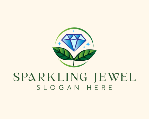 Jewelry Flower Gem logo design