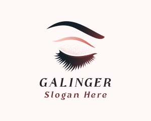 Glitter Eyelash Makeup Logo