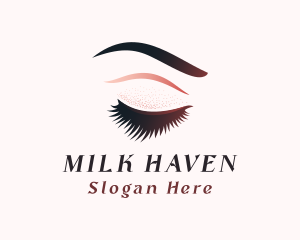 Glitter Eyelash Makeup Logo